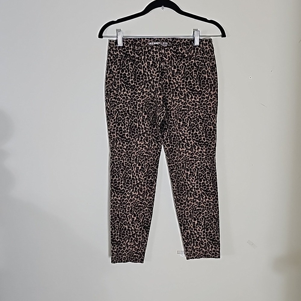 Old Navy Pixie Mid Rise Animal Print Pants Size 2R